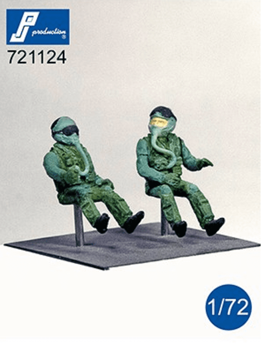 PJ Production 721124 1/72 F-16 / F-18 Pilots seated Resin Figures - SGS Model Store