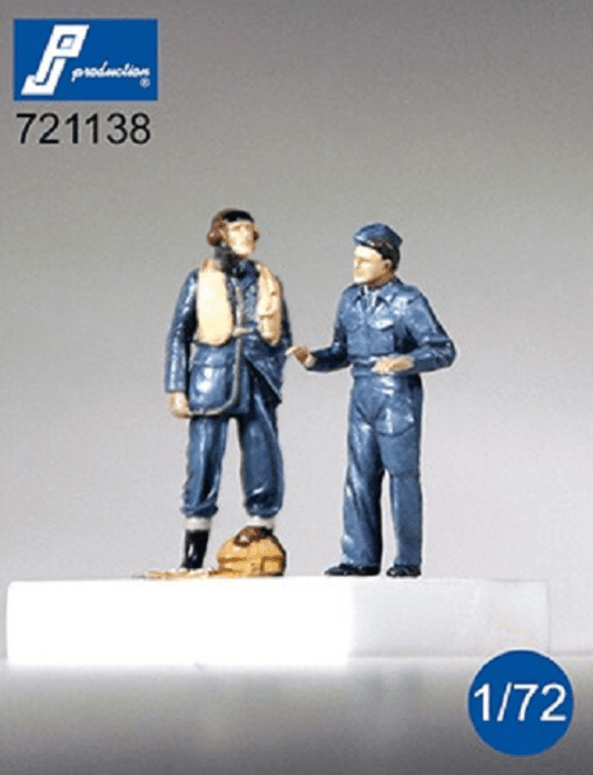 PJ Production 721138 1/72 RAF Pilot & Mechanic (WWII) Resin Figures - SGS Model Store
