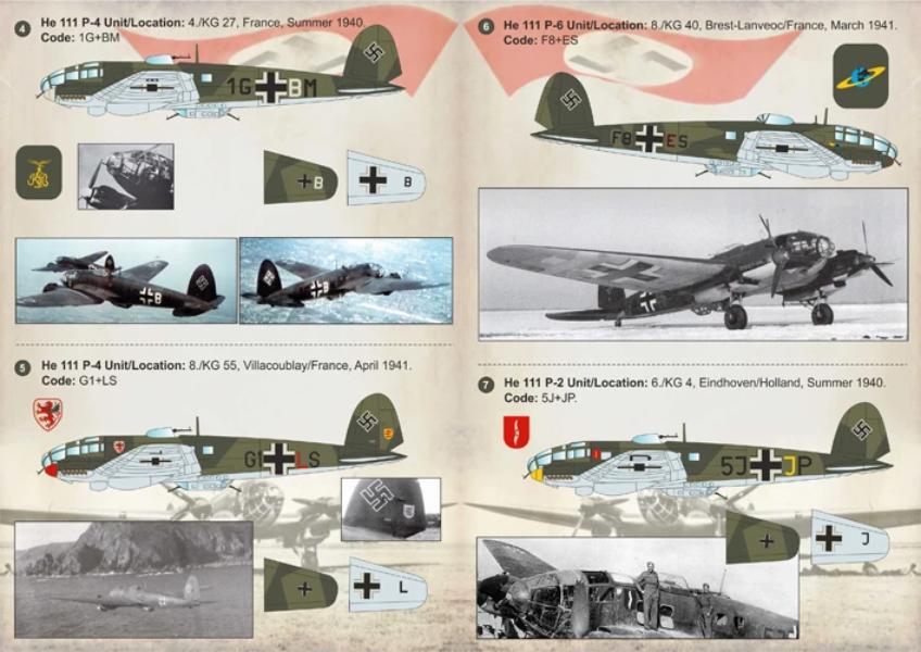 Print Scale 72-163 1/72 Heinkel He-111 P-1, P-2, P-4 & P-6 Model Decals