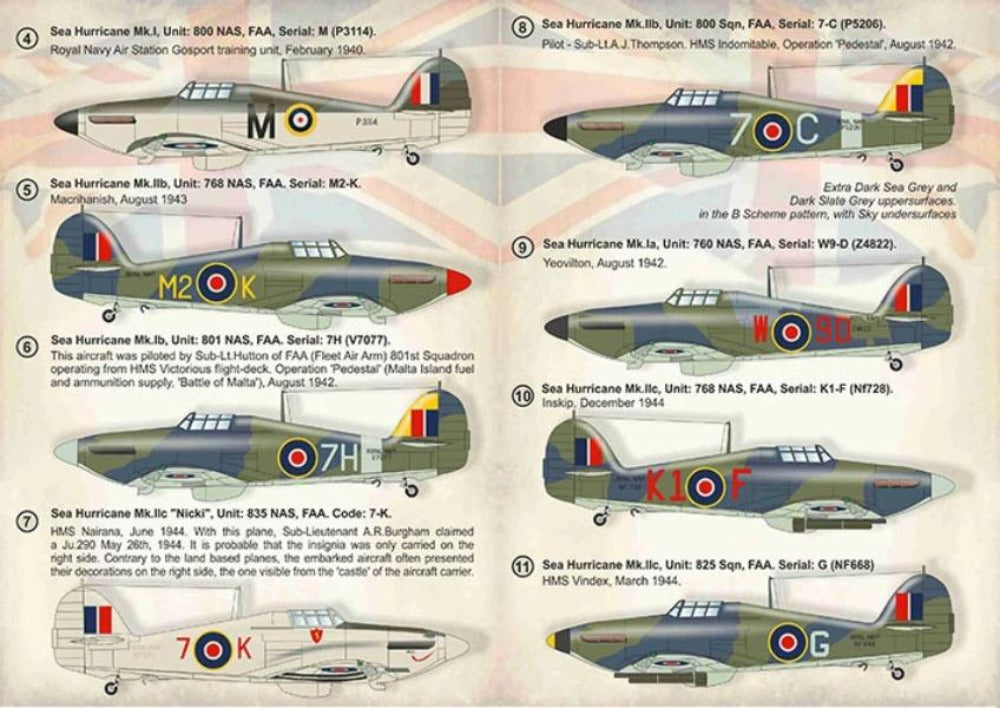 Print Scale 72-383 1/72 Hawker Sea Hurricane Decals 1/72
