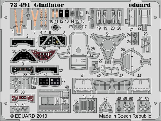 Eduard 73491 1/72 Gloster Gladiator Mk.I for Airfix Kits - SGS Model Store