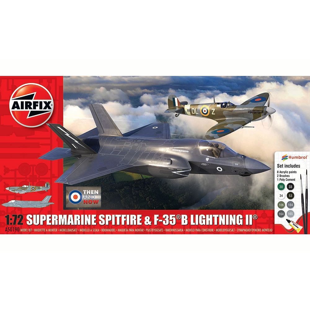 Airfix A50190 Supermarine Spitfire & F-35B Lightning II 'Then and Now' 1/72