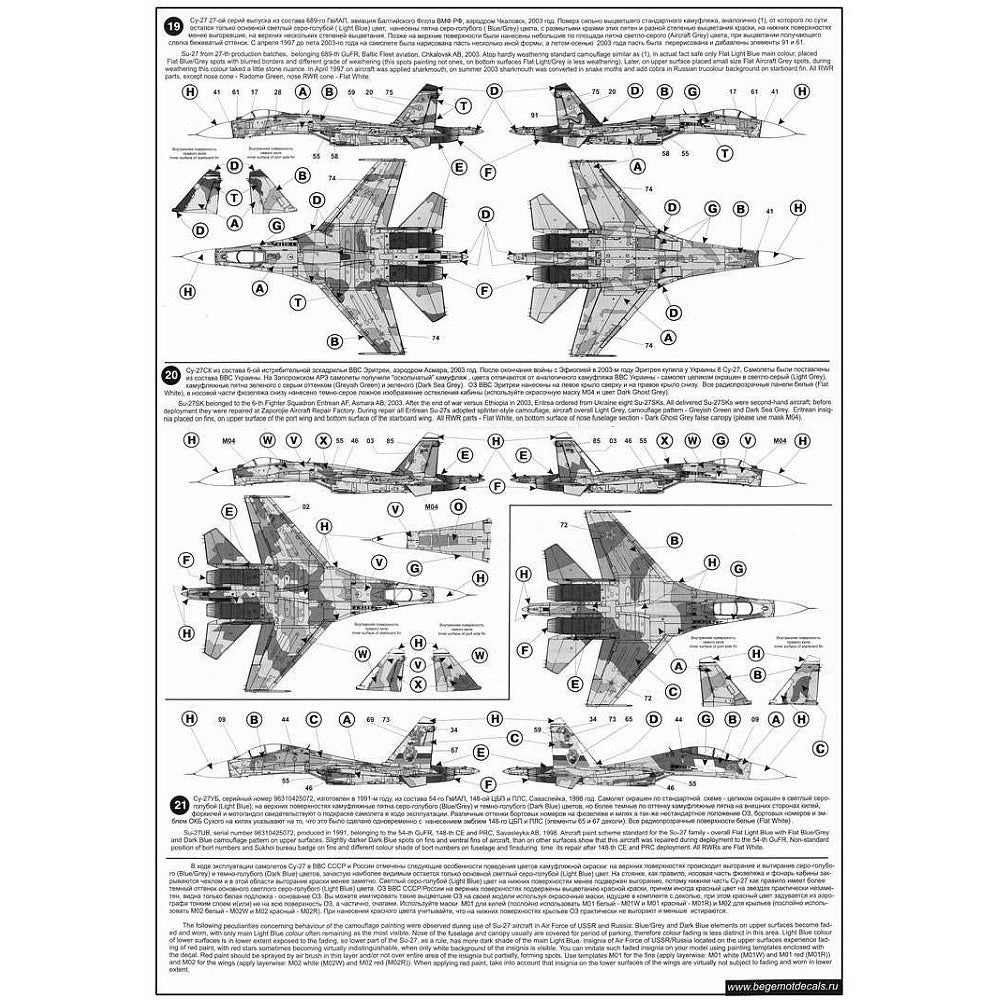 Begemot 48-004 Sukhoi Su-27 Flanker family Part 1 - 1/48