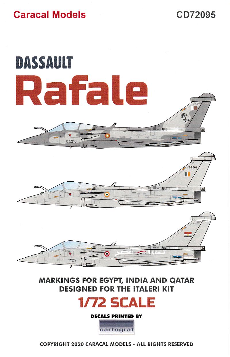 Caracal Models CD72095 Dassault Rafale 1/72