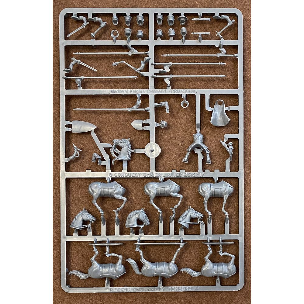 Conquest Games Medieval Knights Command Sprue 28mm