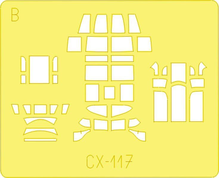 Eduard CX117 1/72 Avro Lancaster B Mk. I/Mk. III paint mask for Hasegawa Kits - SGS Model Store