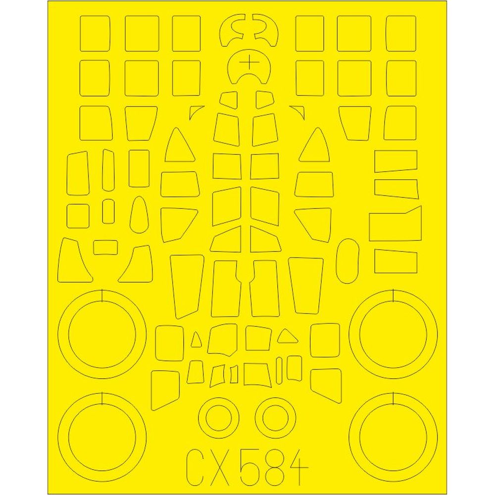 Eduard CX584 Ju 88A-1 Masking Set for Revell 1/72