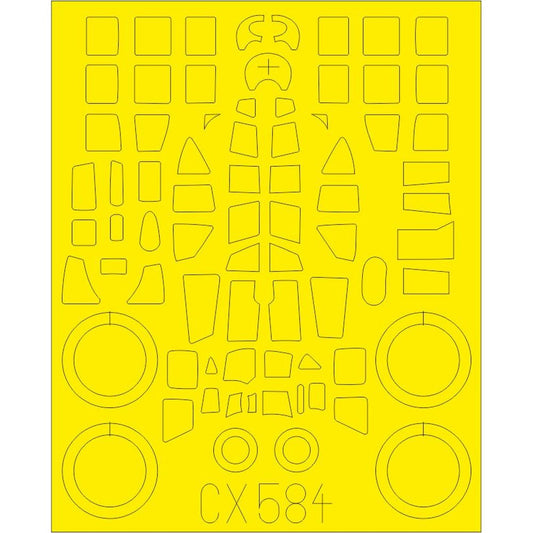 Eduard CX584 Ju 88A-1 Masking Set for Revell 1/72