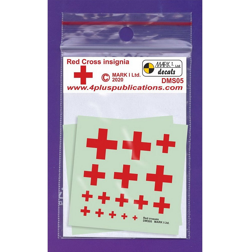 Mark I Decals DMS05 Multi Scale Red Cross insignia
