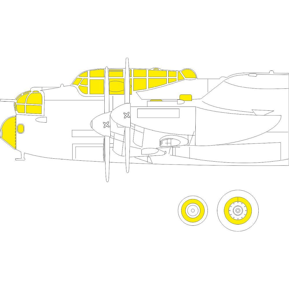 Eduard EX793 Lancaster B Mk.I TFace Masking Set for HK Models 1/48