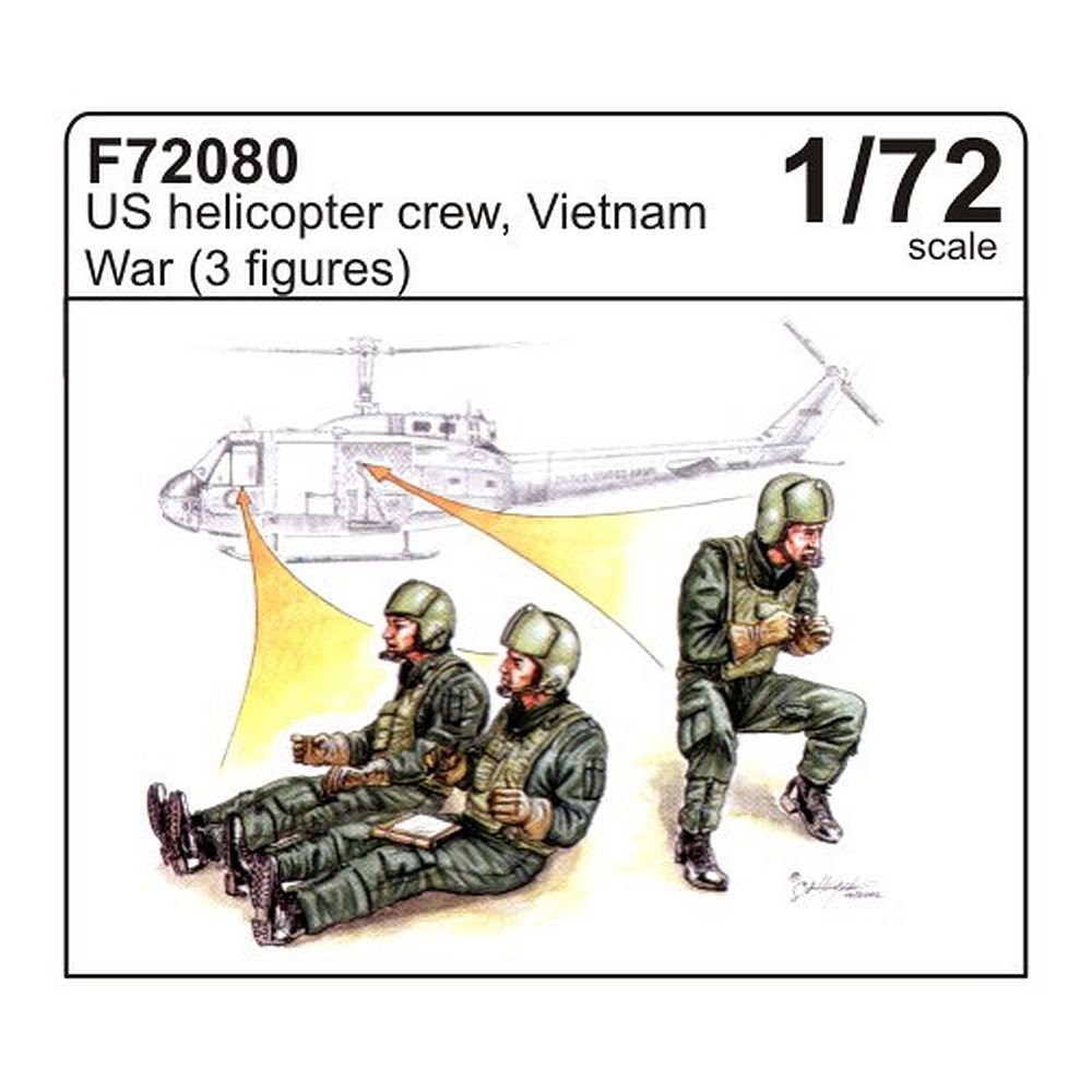 CMK Kits F72080 U.S. helicopter crew, Vietnam War (3 fig.) 1/72