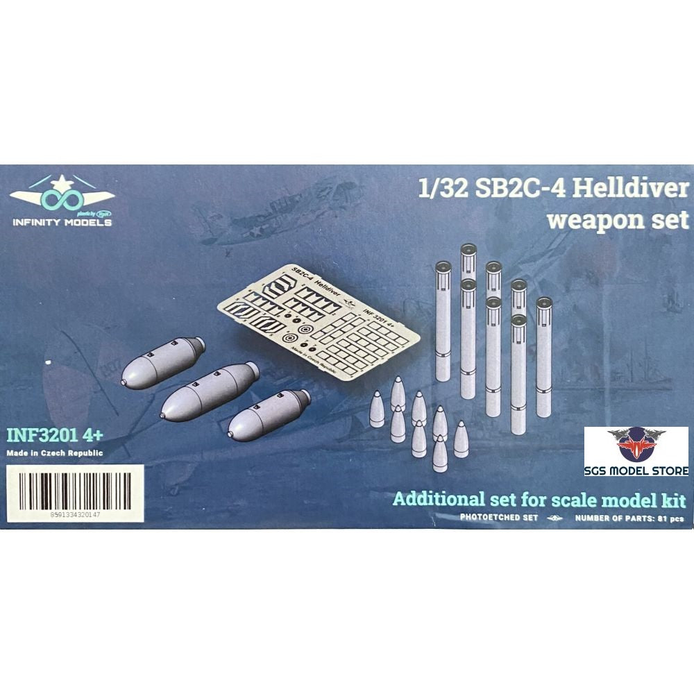 Infinity Models SB2C-4 Helldiver Weapon Set INF3201 4+ 1/32