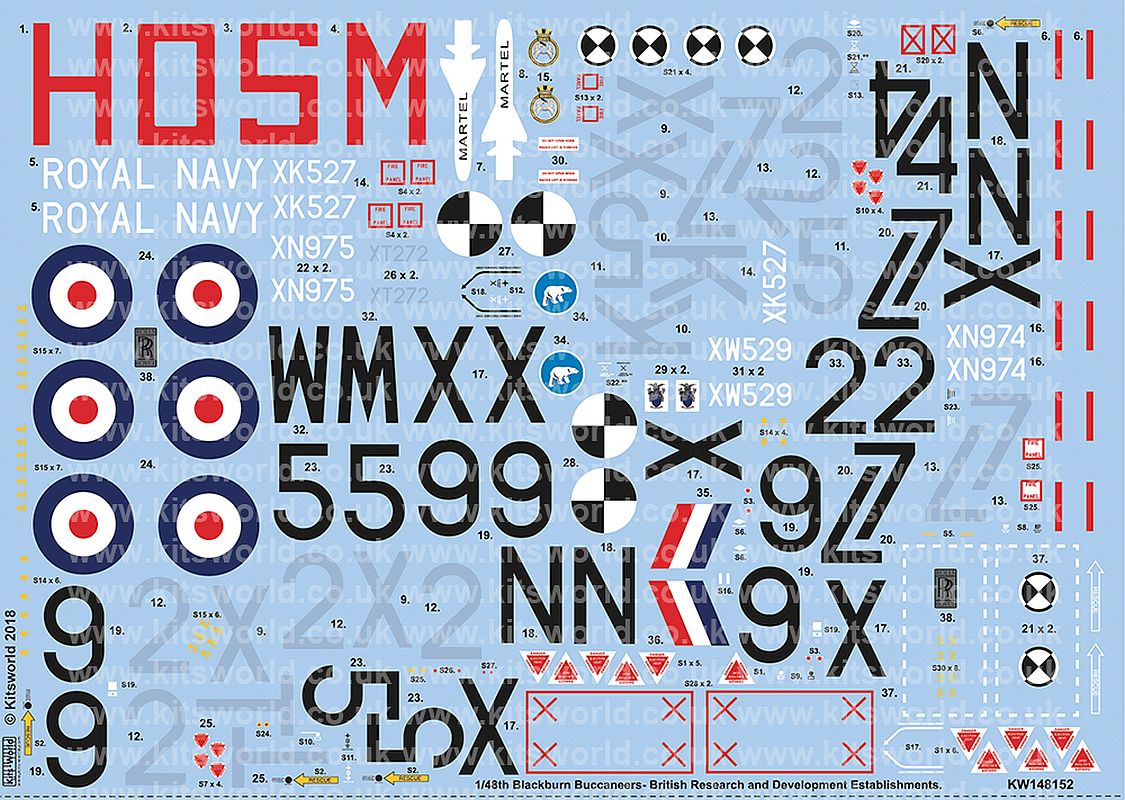 1:48 Blackburn Buccaneers S. Mk 2 Mk2A Mk2B KW148152 Kits-World
