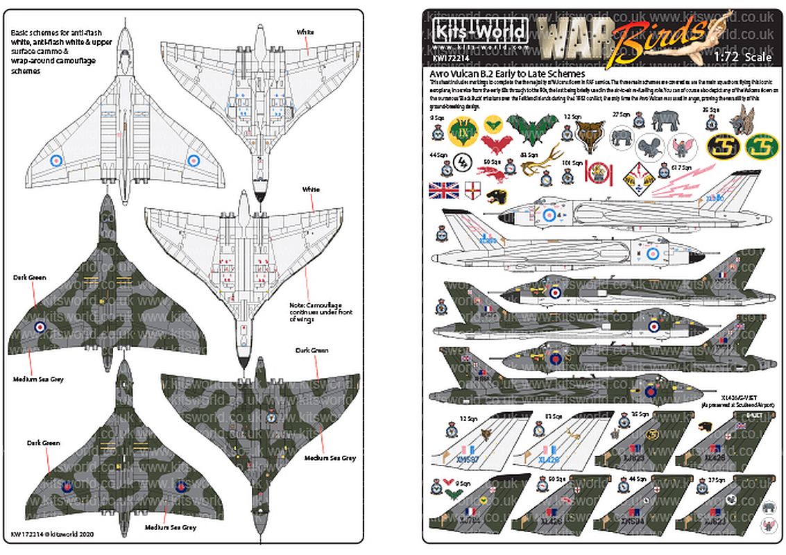 Kits-World KW172214 Avro Vulcan 1/72