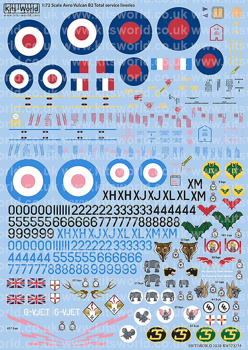 Kits-World KW172214 Avro Vulcan 1/72