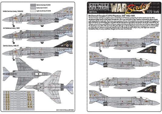 Kits-World KW172216 F4J Phantoms RAF 1/72