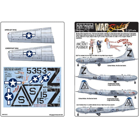 Kits-World KW172222 1/72 Boeing B-29 Superfortress ‘The Ancient Mariner’