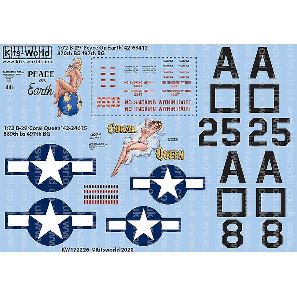 Kits-World KW172226 1/72 Boeing B-29 Superfortress ‘Peace On Earth’