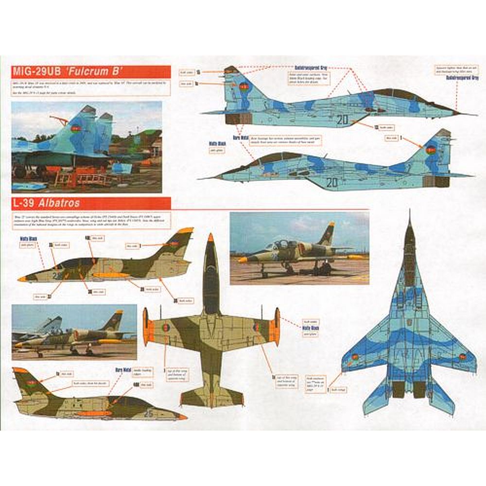 Linden Hill Decals LHD72021 Post-Soviet Air Forces series Azerbaijan 1/72