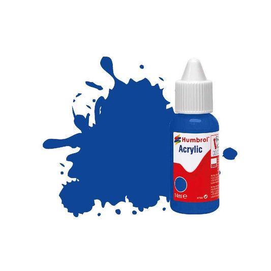 Humbrol DB0014 No 14 French Blue Gloss Acrylic Paint 14ml dropper bottle