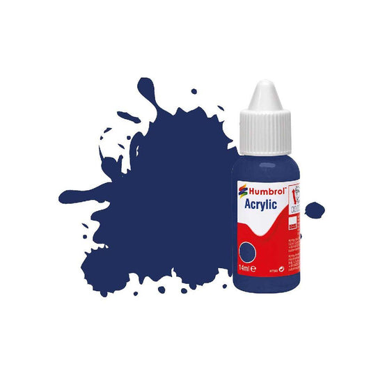 Humbrol DB0015 No 15 Midnight Blue Gloss Acrylic Paint 14ml dropper bottle