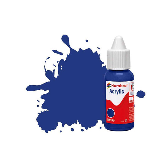 Humbrol DB0025 No 25 Blue Matt Acrylic Paint 14ml dropper bottle