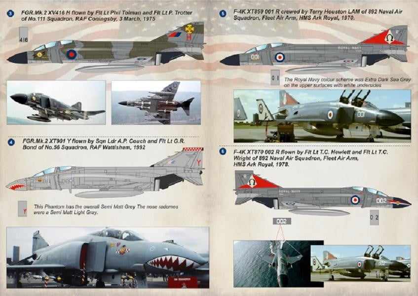 Print Scale 72-188 1/72 F-4 Phantom II of the RAF & FAA Model Decals - SGS Model Store