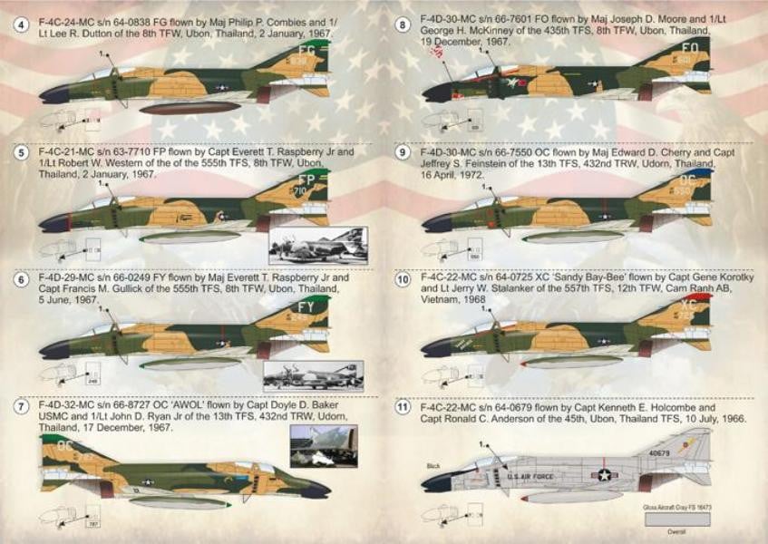 Print Scale 72-192 1/72 US Air Force McDonnell F-4 Phantom Model Decals - SGS Model Store