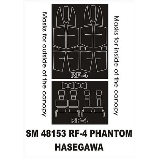 Montex SM48153 1/48 McDonnell-Douglas RF-4 Phantom paint mask Hasegawa