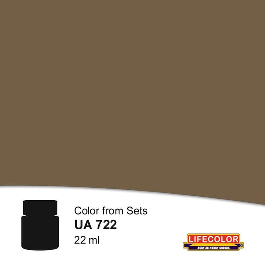 LifeColor UA722 Rail Roof Dirt (22ml) FS 36118 Acrylic Paint - SGS Model Store