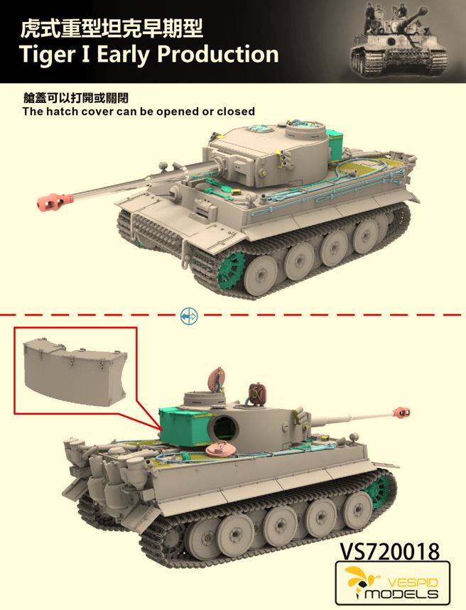 Vespid Models VS720018 Tiger 1 Tank Early Production 1/72