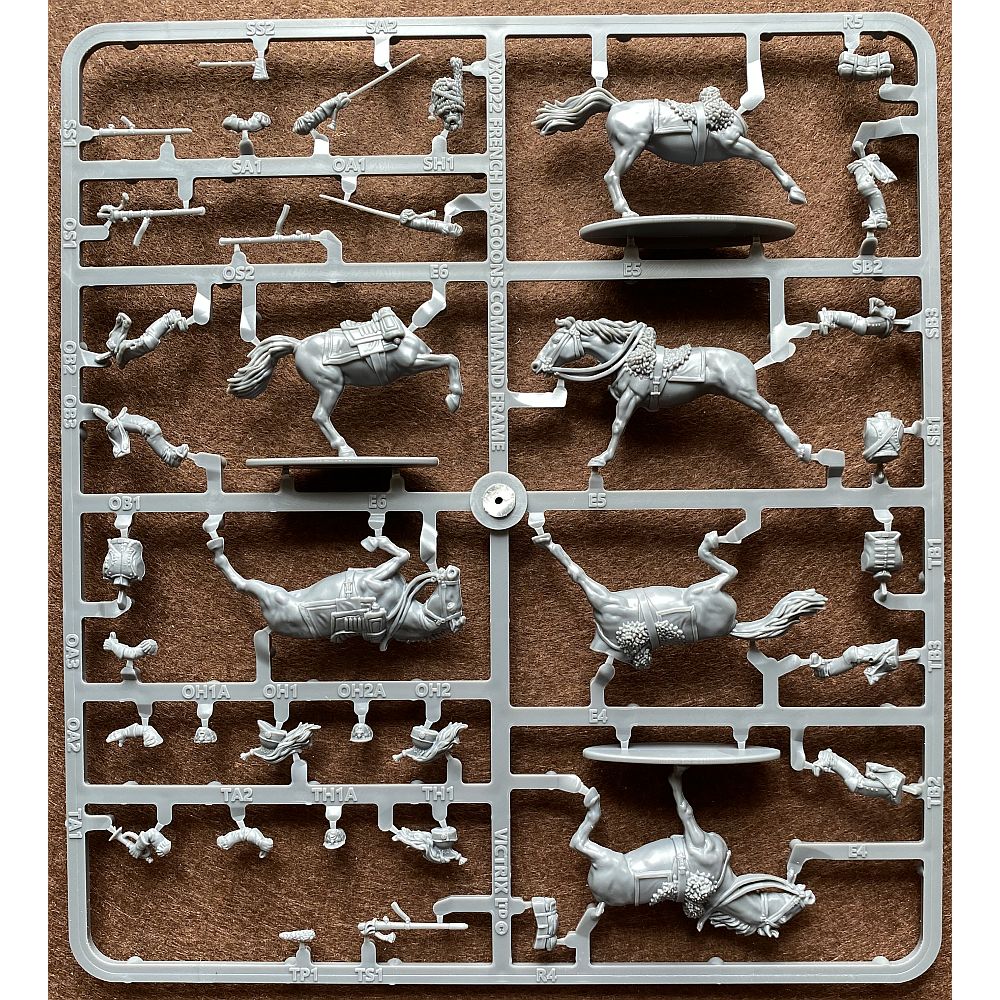 Victrix French Napoleonic Dragoons 1807 – 1812 Command Sprue 28mm