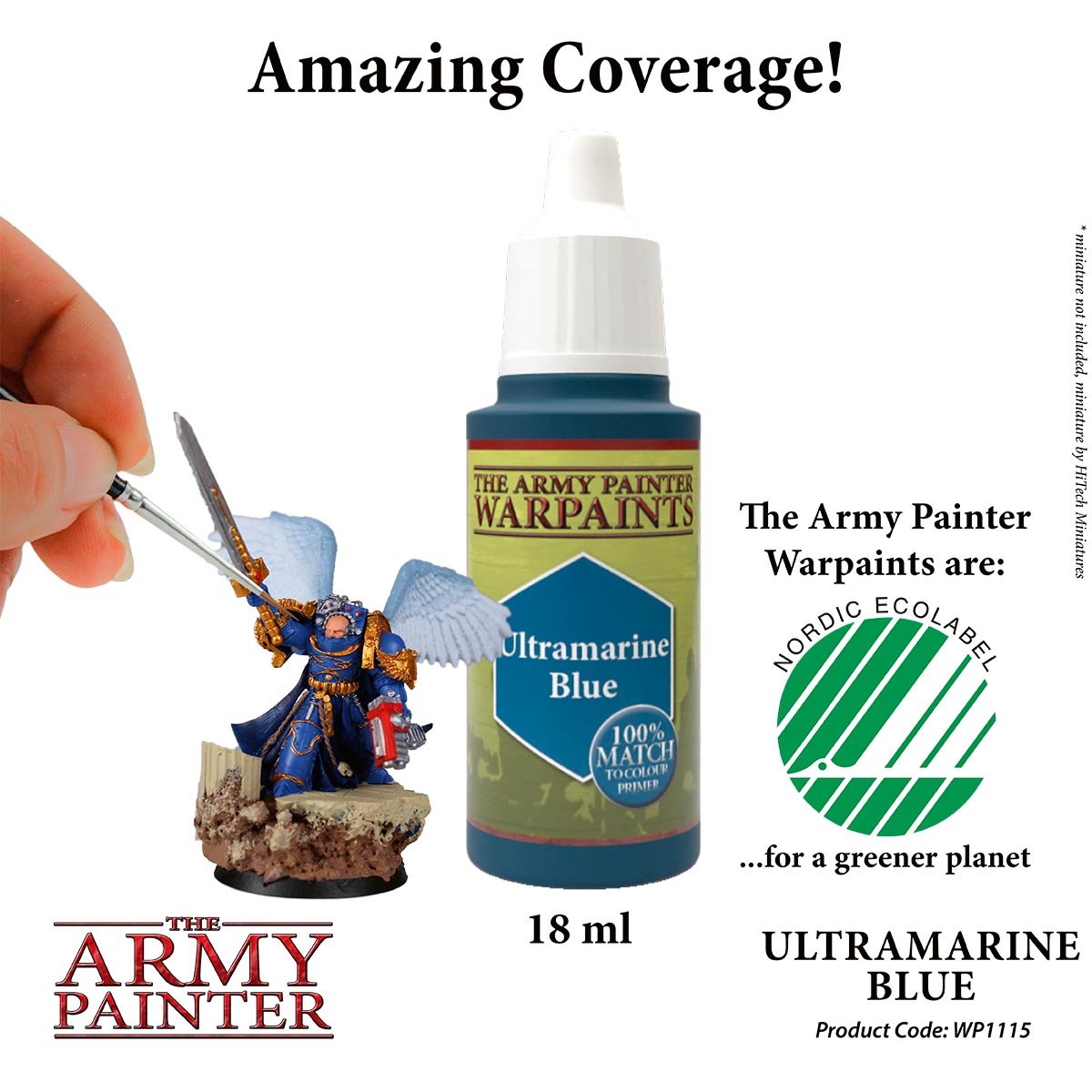 The Army Painter Warpaints WP1115 Ultramarine Blue Acrylic Paint 18ml bottle