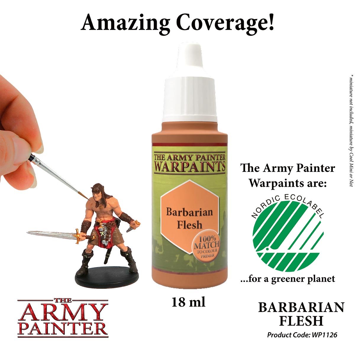 The Army Painter Warpaints WP1126 Barbarian Flesh Acrylic Paint 18ml bottle