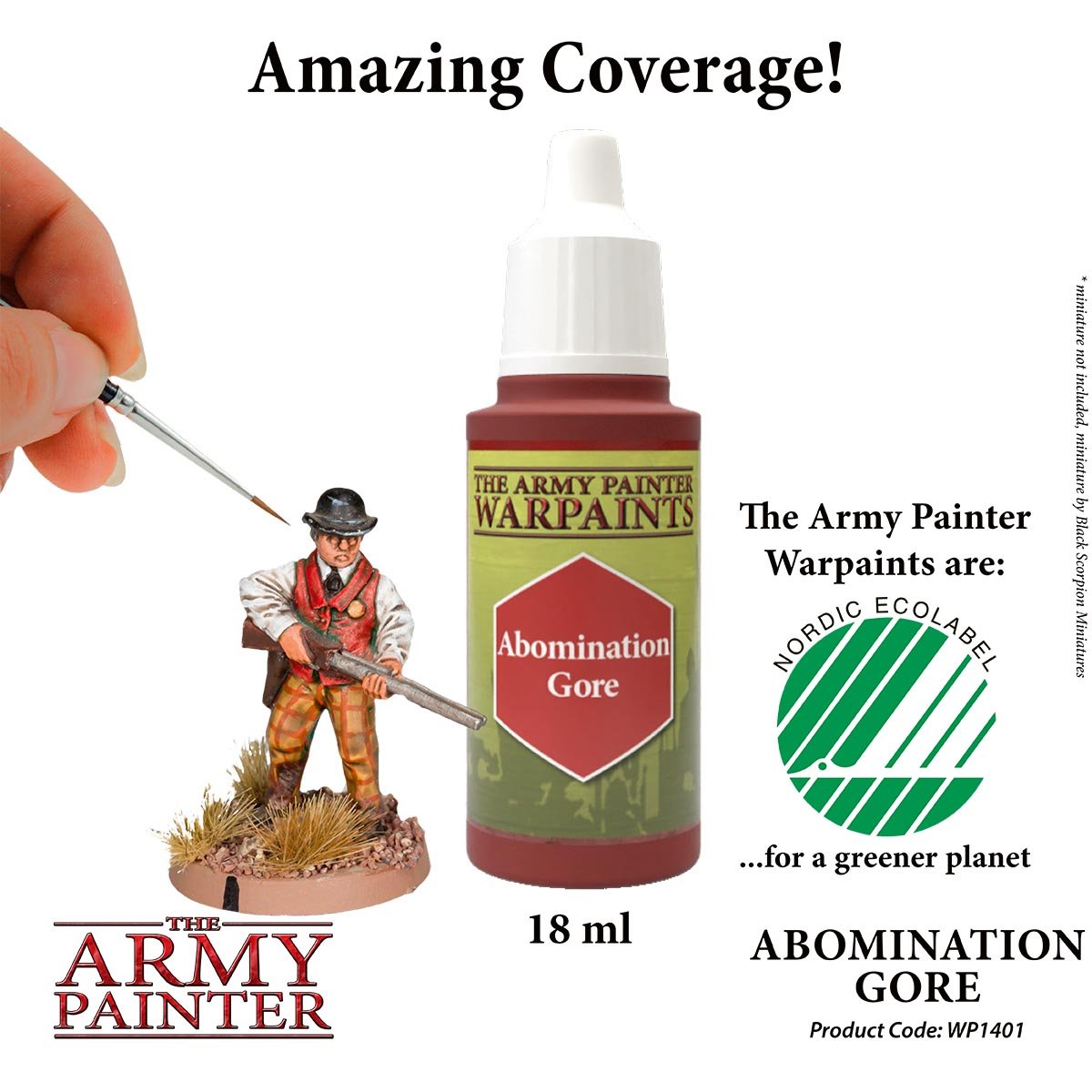 The Army Painter Warpaints WP1401 Abomination Gore Acrylic Paint 18ml bottle