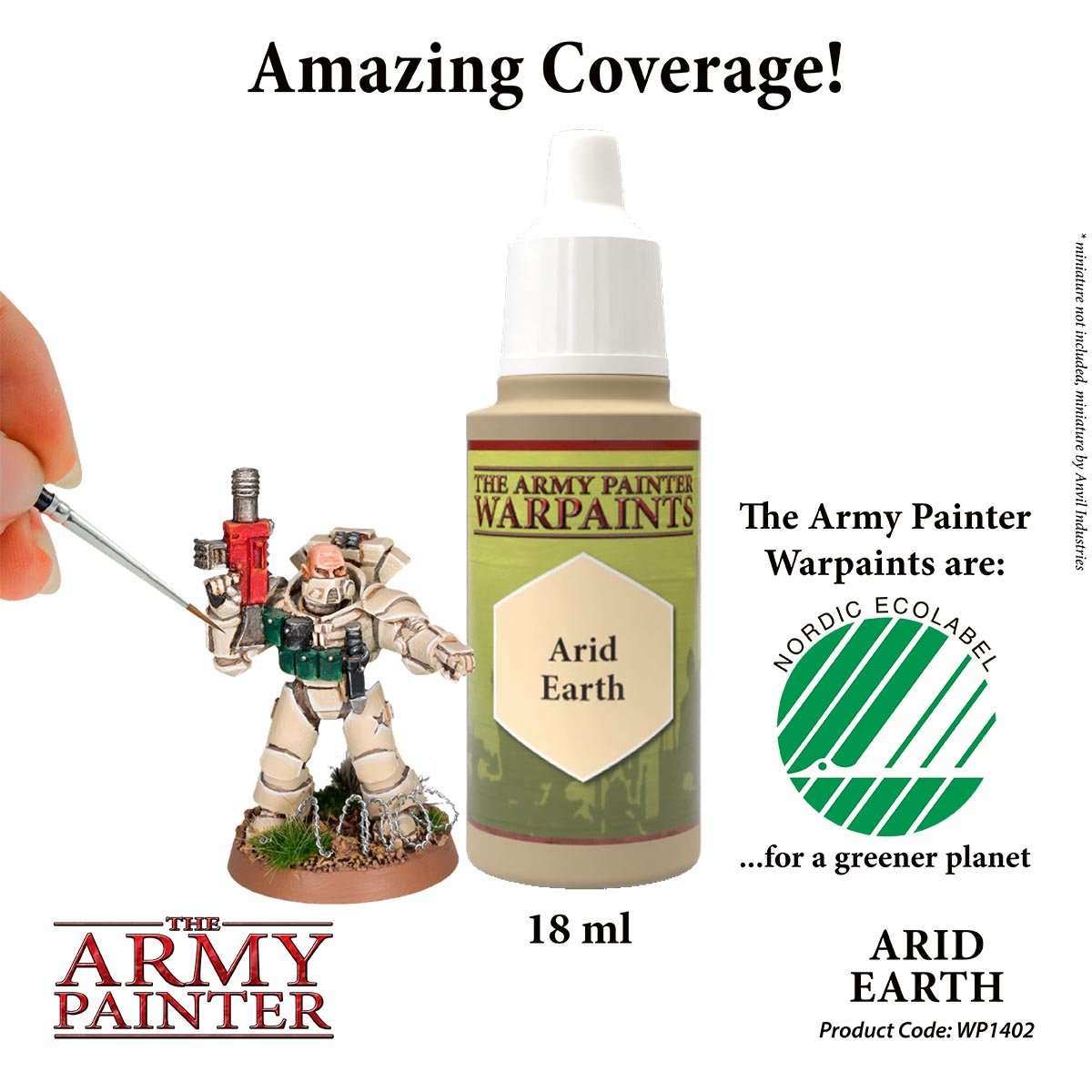 The Army Painter Warpaints WP1402 Arid Earth Acrylic Paint 18ml bottle