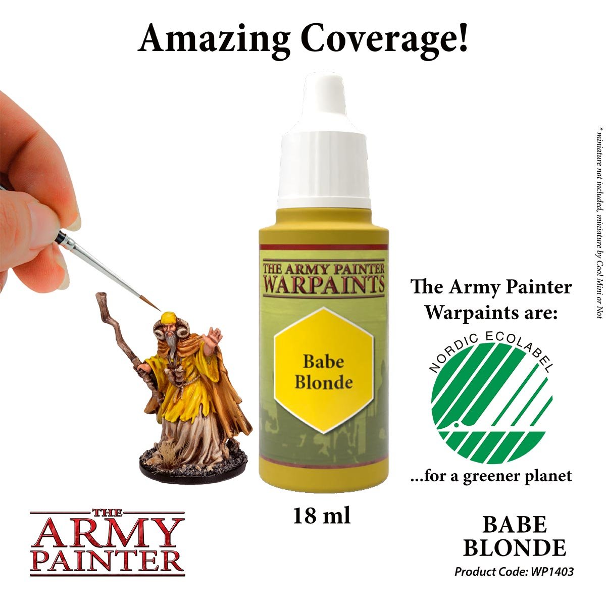 The Army Painter Warpaints WP1403 Babe Blonde Acrylic Paint 18ml bottle