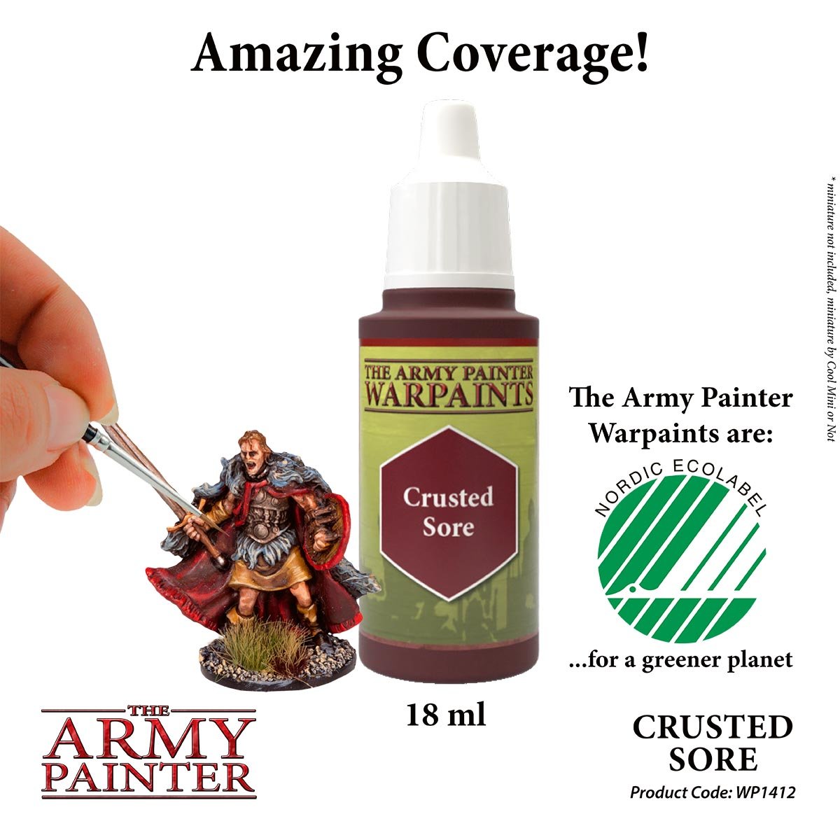 The Army Painter Warpaints WP1412 Crusted Sore Acrylic Paint 18ml bottle