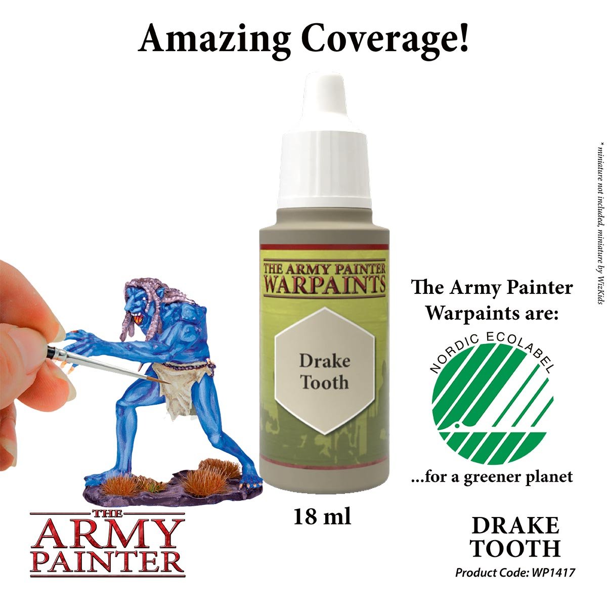 The Army Painter Warpaints WP1417 Drake Tooth Acrylic Paint 18ml bottle