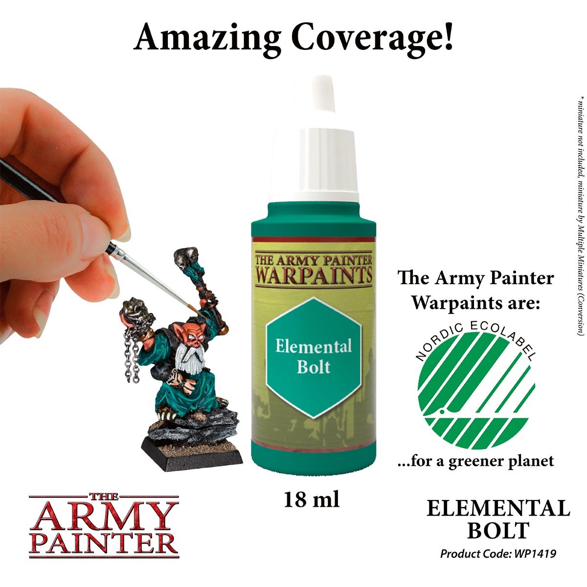 The Army Painter Warpaints WP1419 Elemental Bolt Acrylic Paint 18ml bottle
