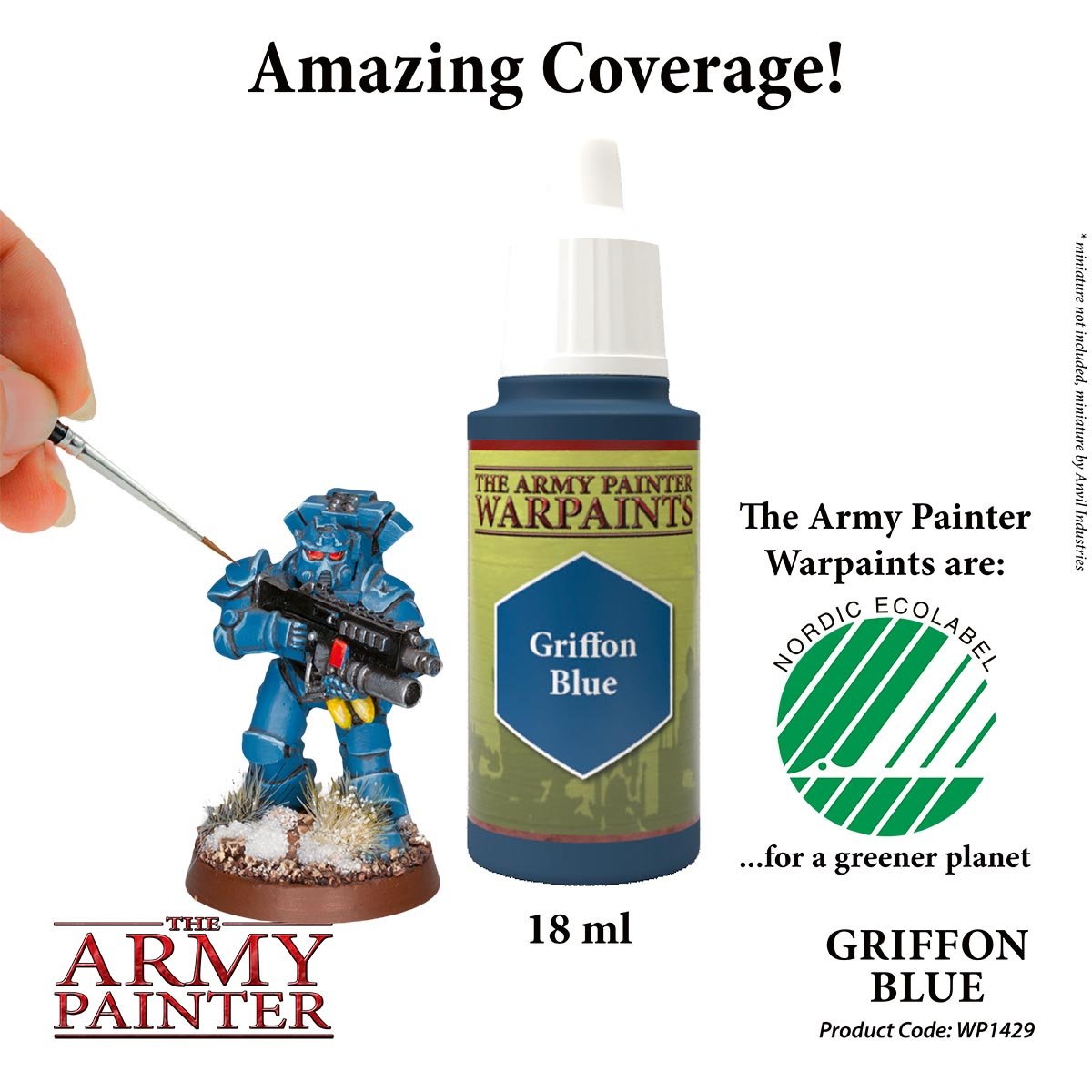 The Army Painter Warpaints WP1429 Griffon Blue Acrylic Paint 18ml bottle
