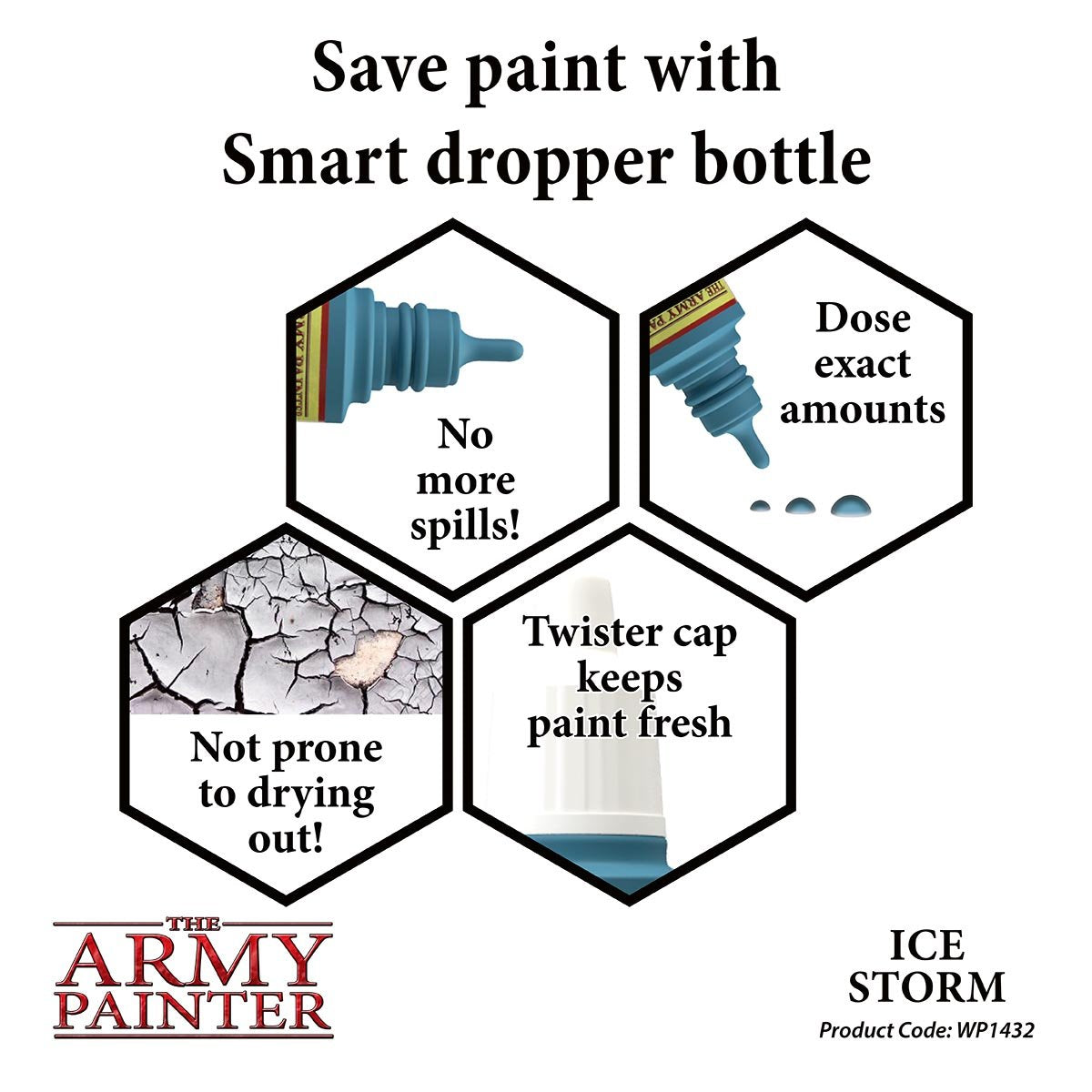 The Army Painter Warpaints WP1432 Ice Storm Acrylic Paint 18ml bottle