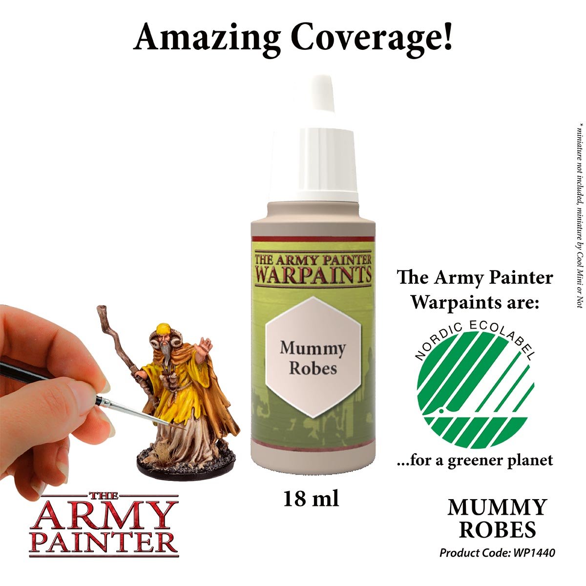 The Army Painter Warpaints WP1440 Mummy Robes Acrylic Paint 18ml bottle