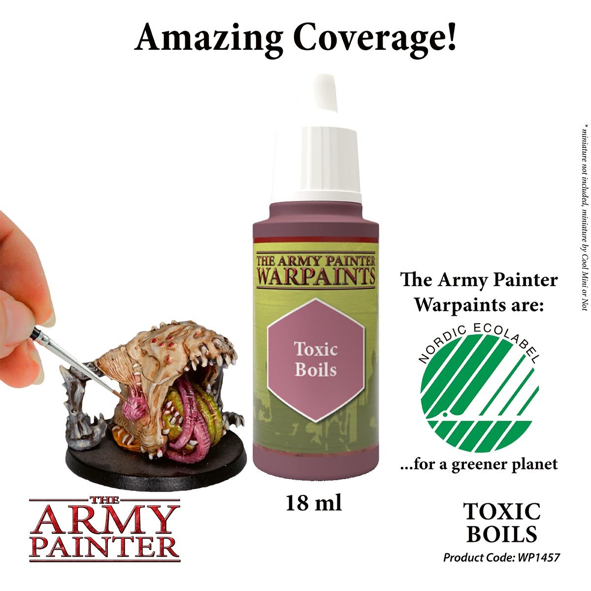The Army Painter Warpaints WP1457 Toxic Boils Acrylic Paint 18ml bottle