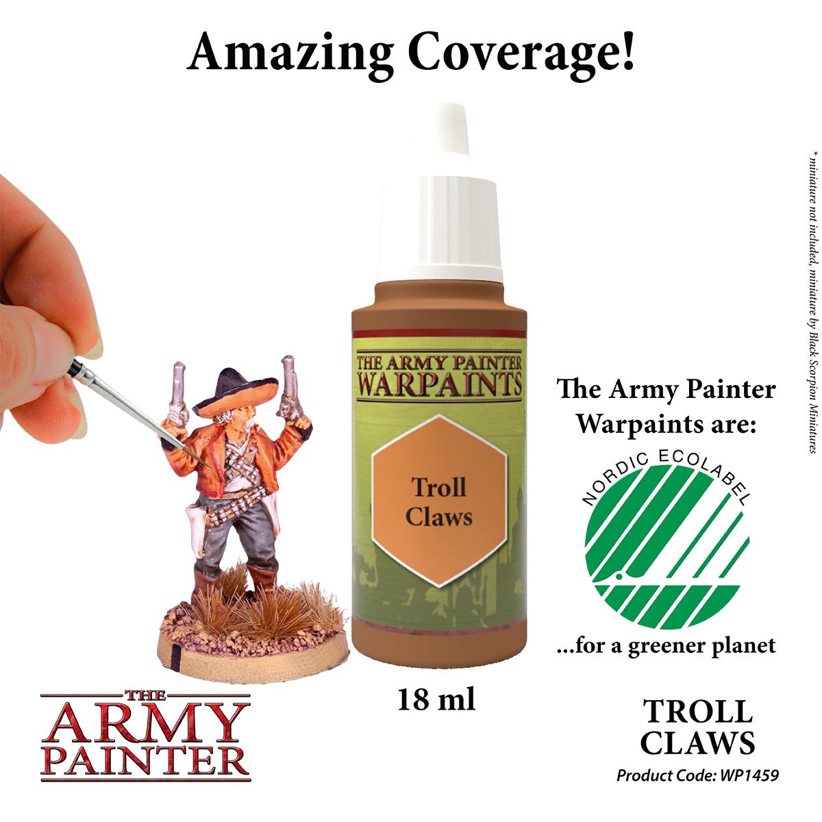 The Army Painter Warpaints WP1459 Troll Claws Acrylic Paint 18ml bottle
