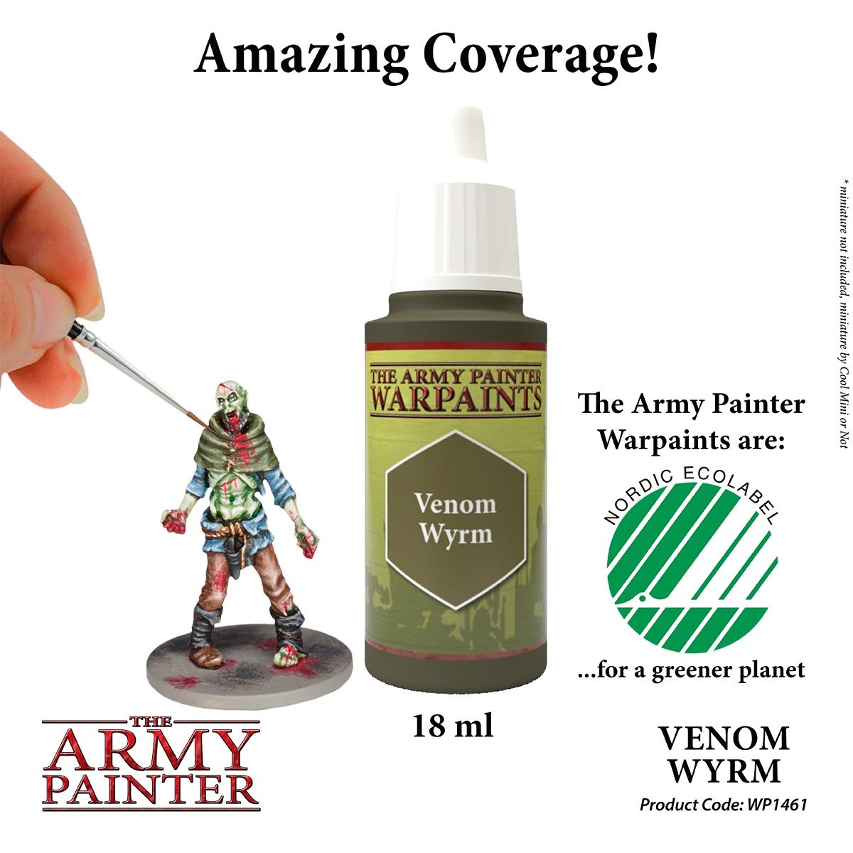 The Army Painter Warpaints WP1461 Venom Wyrm Acrylic Paint 18ml bottle