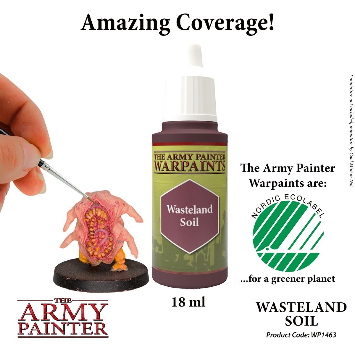 The Army Painter Warpaints WP1463 Wasteland Soil Acrylic Paint 18ml bottle