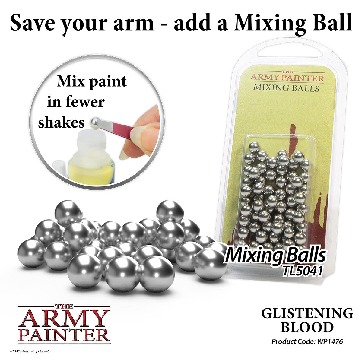 The Army Painter Warpaints WP1476 Glistening Blood Acrylic Paint 18ml bottle