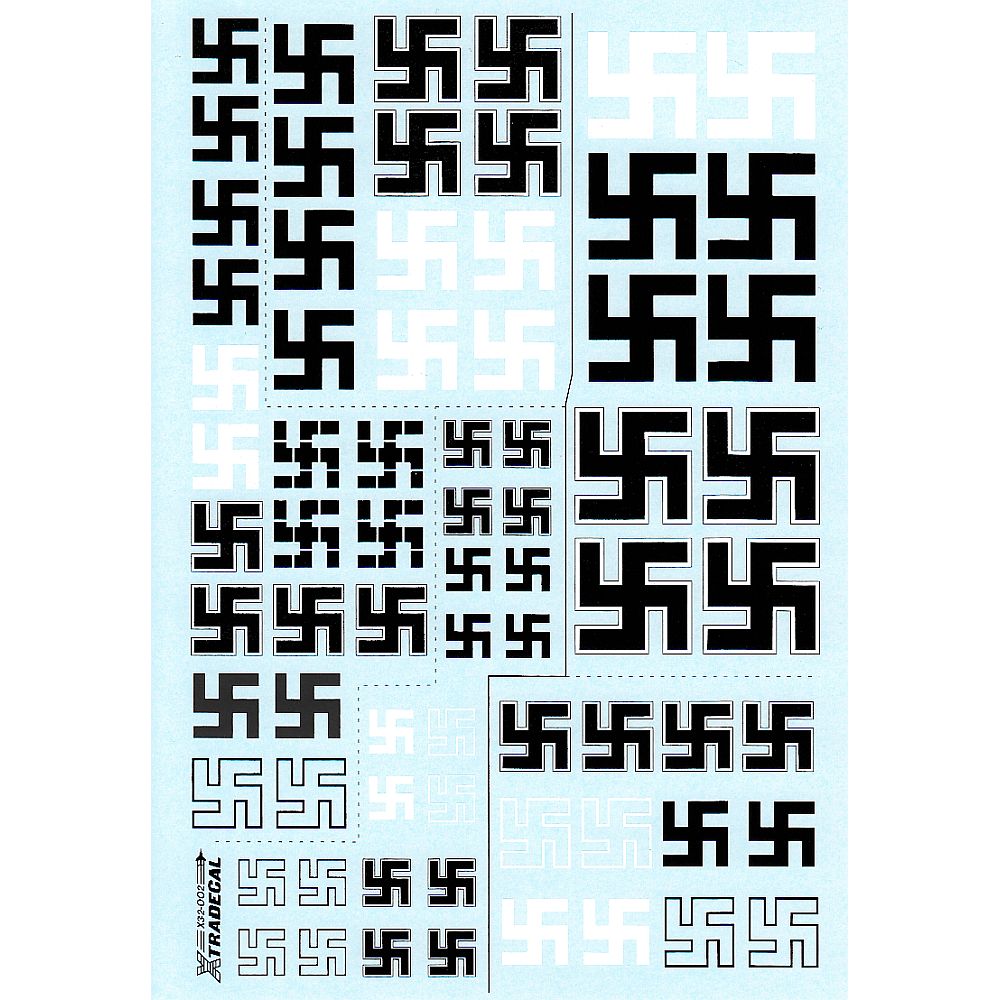 1:32 Luftwaffe WWII Swastikas Decals X32002 Xtradecal – SGS Model Store