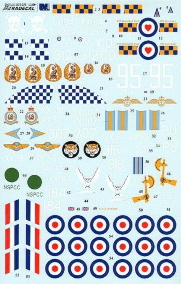 Xtradecal X32029 1/32 BAe Hawk T.1A Late overall black schemes Model Decals - SGS Model Store